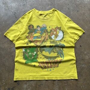 (Youth L) Youth Yellow Justice League Tee